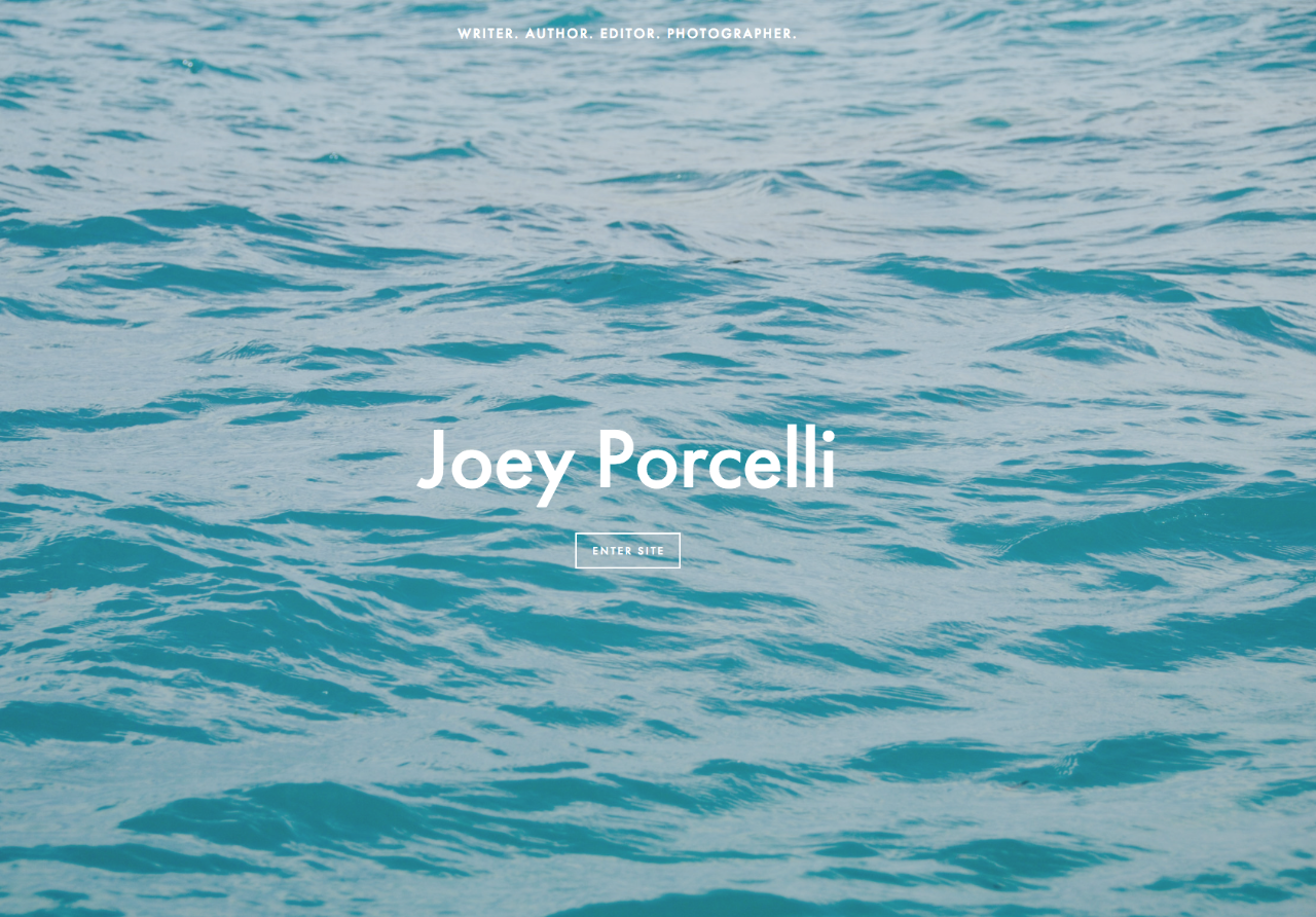 Client: Joey Porcelli, Author